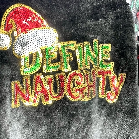 Christmas Holiday Xmas Ugly Define Naughty Sweater Size XXL - Picture 2 of 5